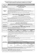 Domestic/Medical&Science/International(SG) Transfer_Student_Admission_Examination_Guidelines_for_July_2023