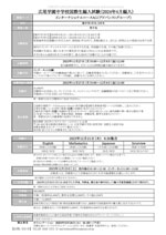 2023年12月国際生_編入試験　募集要項（インターナショナル(ＡＧ)）